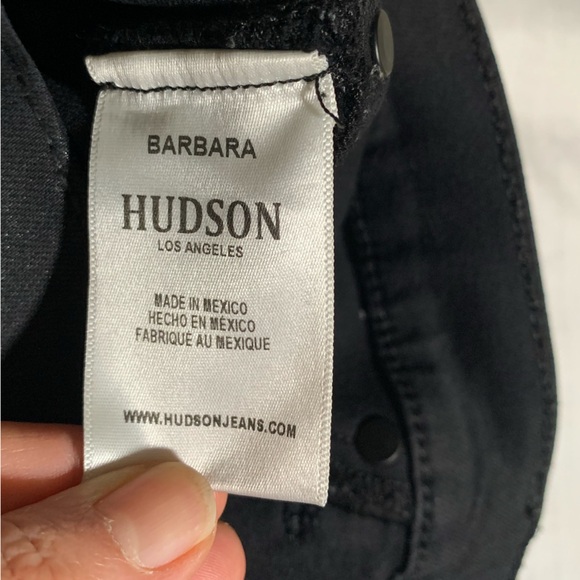 HUDSON high rise black shimmer pants. Bootcut. Size 30. - Picture 4 of 10